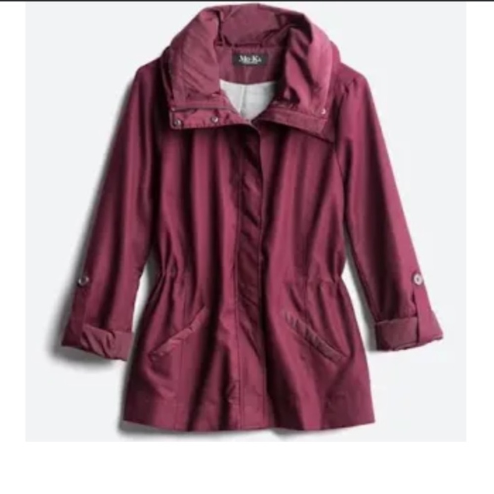 MO-KA reddish-purple jacket with convertible hood